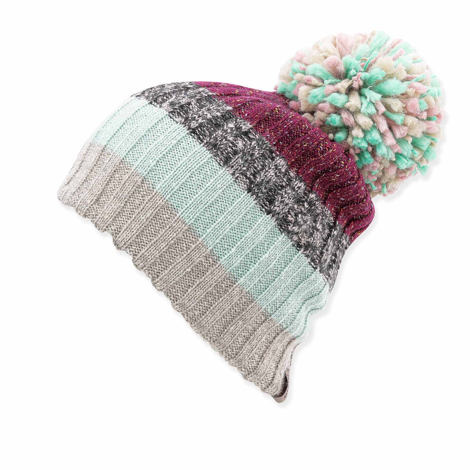 Halle Slouchy Beanie Slouch Style Pistil Designs Berry  